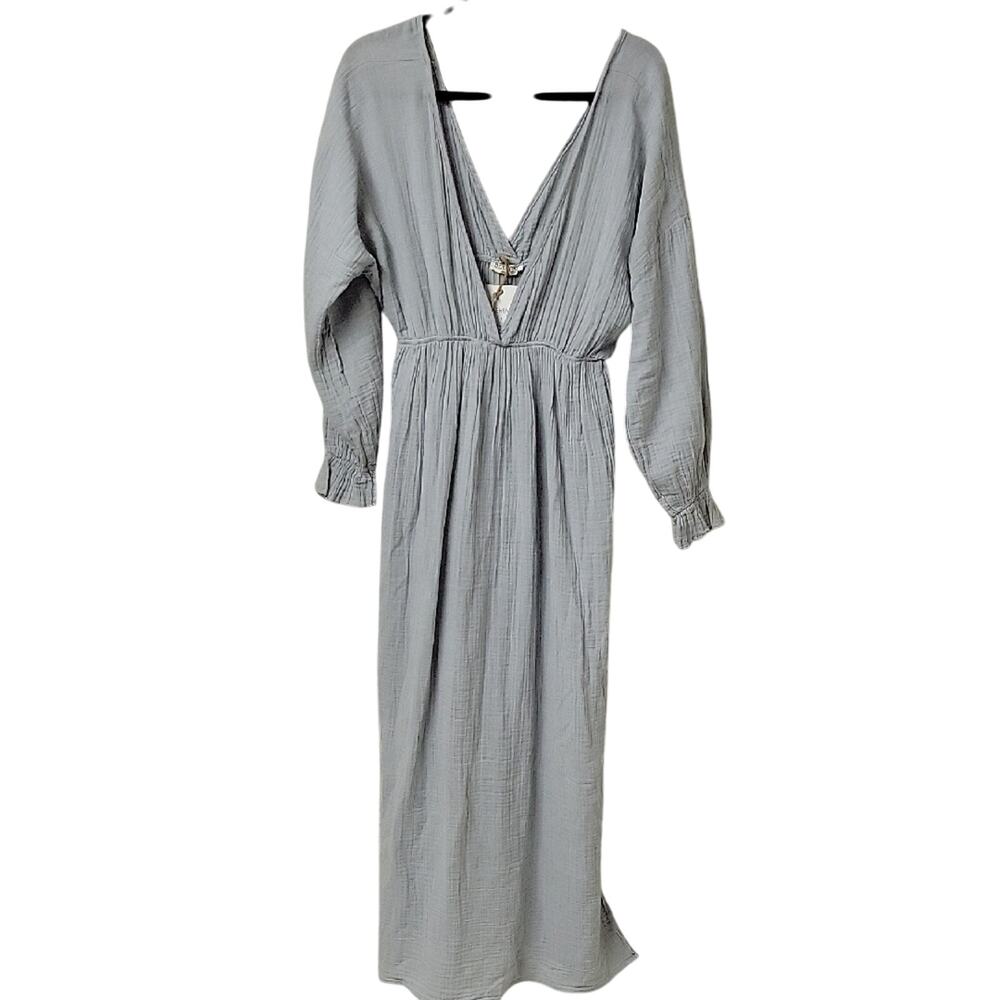 Aerial & Carmin Black Blanca One Size Maxi Persephone Dress Beach Dress NWT